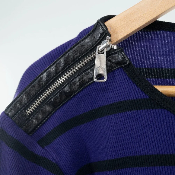 Lauren Ralph Lauren Purple Black stripe | 1X - Picture 3 of 4